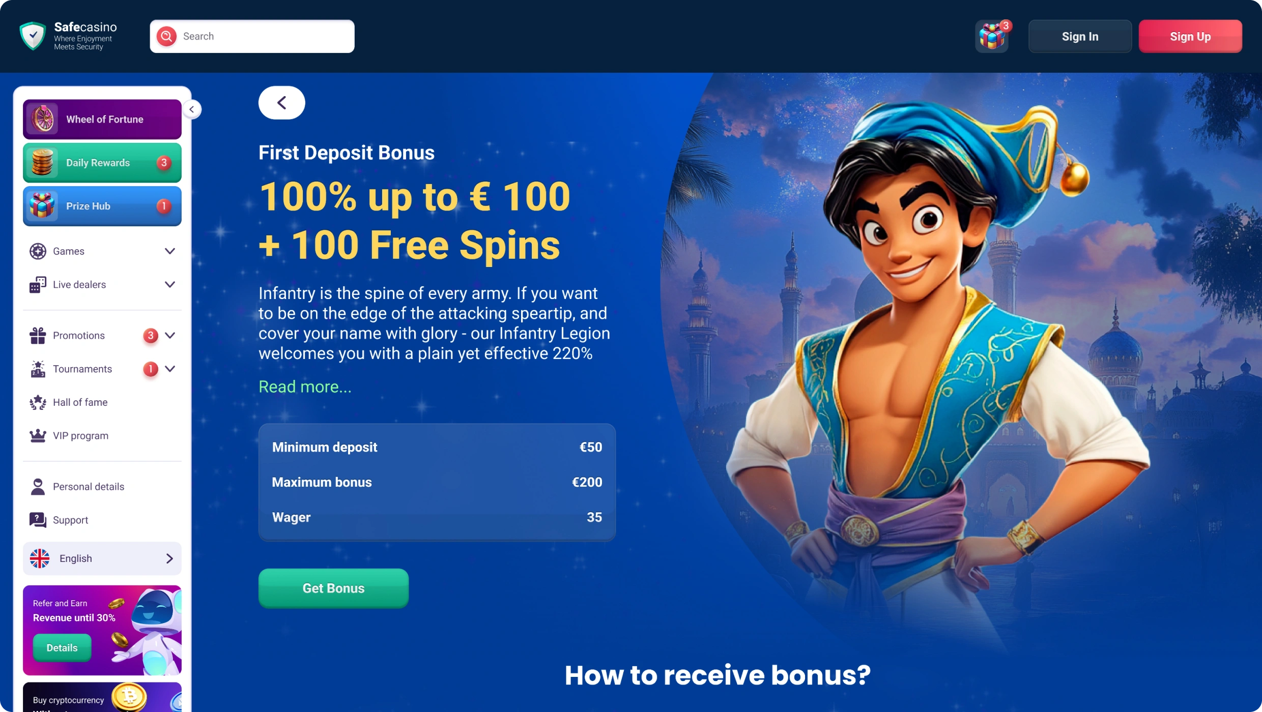 Safe Casino Bonustarjoukset Safe Casino Bonustarjoukset